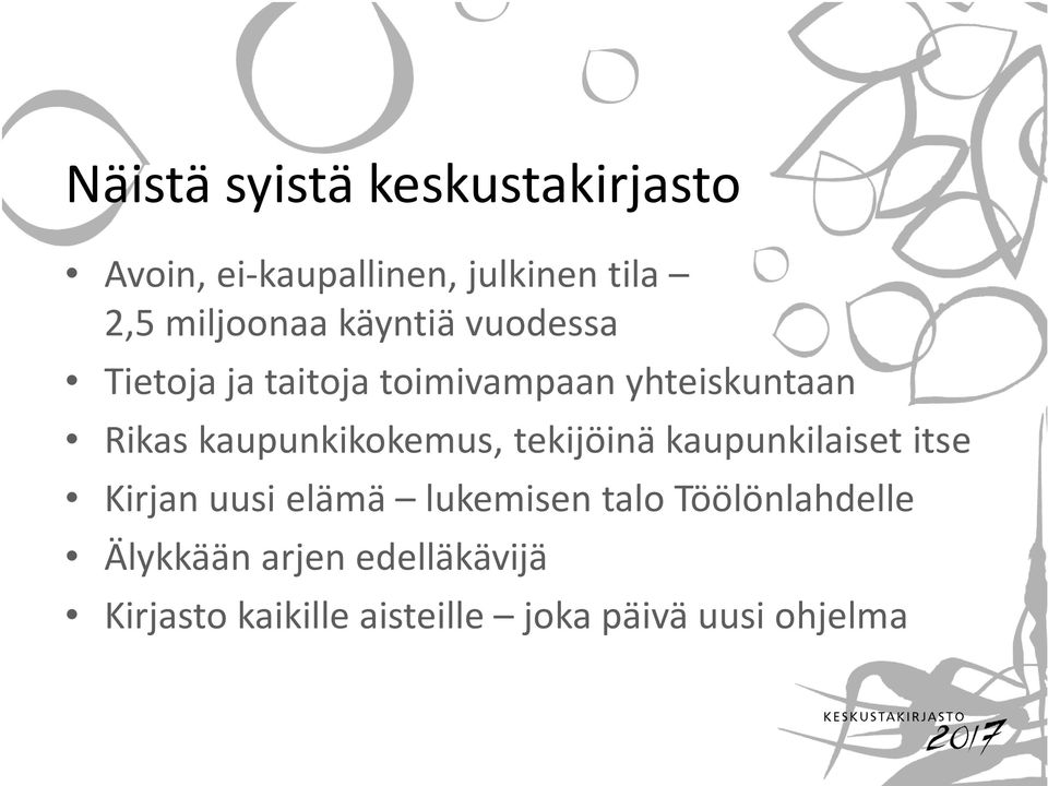 kaupunkikokemus, tekijöinä kaupunkilaiset itse Kirjan uusi elämä lukemisen talo