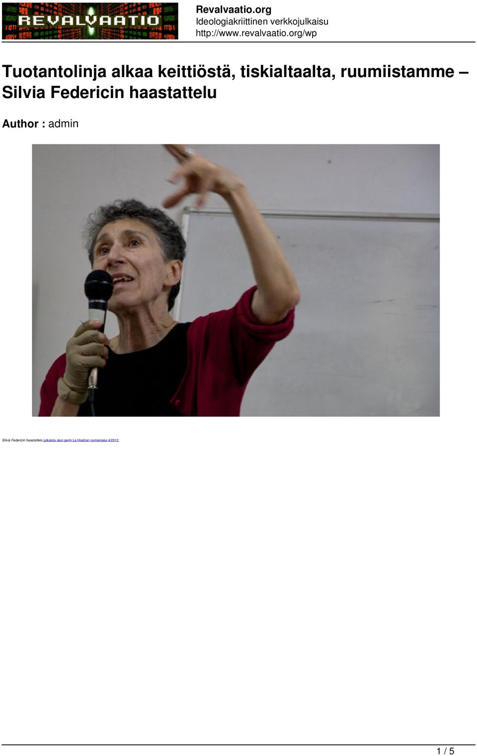 Author : admin Silvia Federicin haastattelu