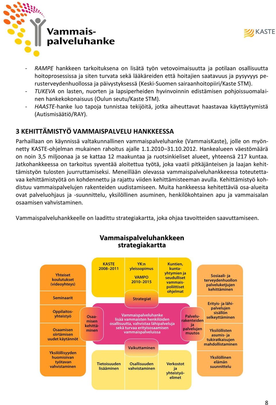 - HAASTE-hanke luo tapoja tunnistaa tekijöitä, jotka aiheuttavat haastavaa käyttäytymistä (Autismisäätiö/RAY).