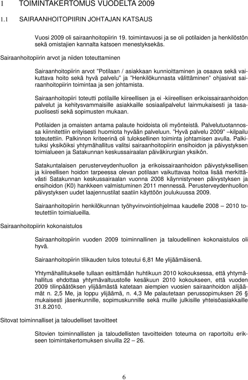 Sairaanhoitopiirin arvot ja niiden toteuttaminen Sairaanhoitopiirin arvot Potilaan / asiakkaan kunnioittaminen ja osaava sekä vaikuttava hoito sekä hyvä palvelu ja Henkilökunnasta välittäminen