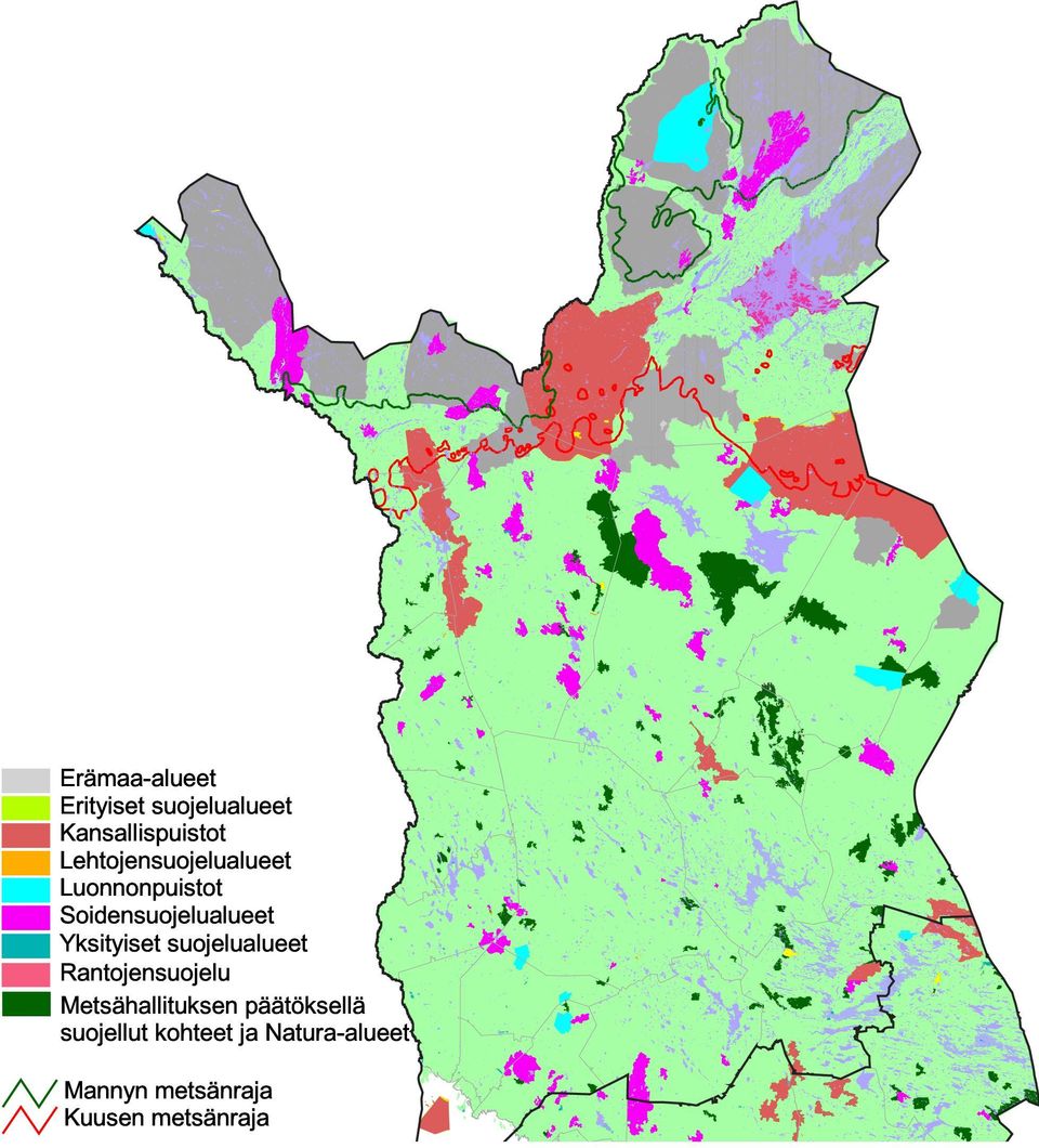 Yksityiset suojelualueet Rantojensuojelu Metsähallituksen