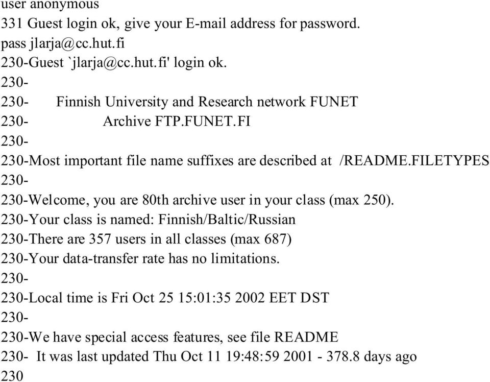 FILETYPES 230-230-Welcome, you are 80th archive user in your class (max 250).