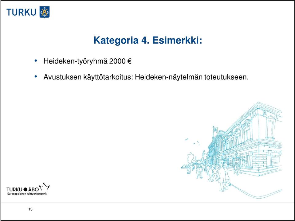 Esimerkki: Avustuksen