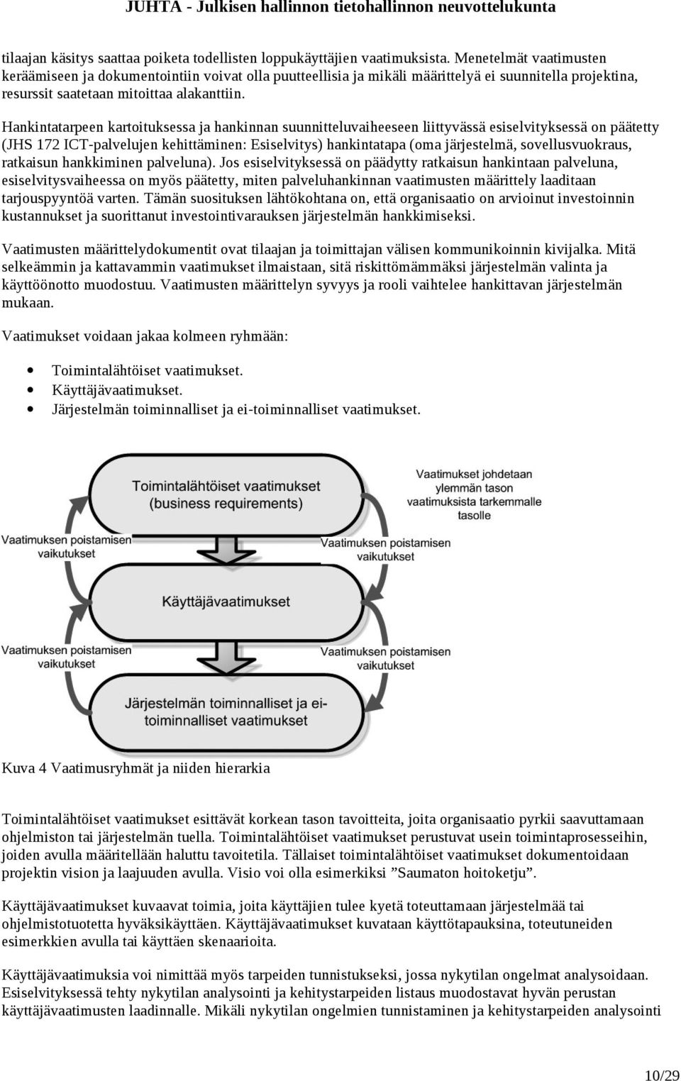 Hankintatarpeen kartoituksessa ja hankinnan suunnitteluvaiheeseen liittyvässä esiselvityksessä on päätetty (JHS 172 ICT-palvelujen kehittäminen: Esiselvitys) hankintatapa (oma järjestelmä,