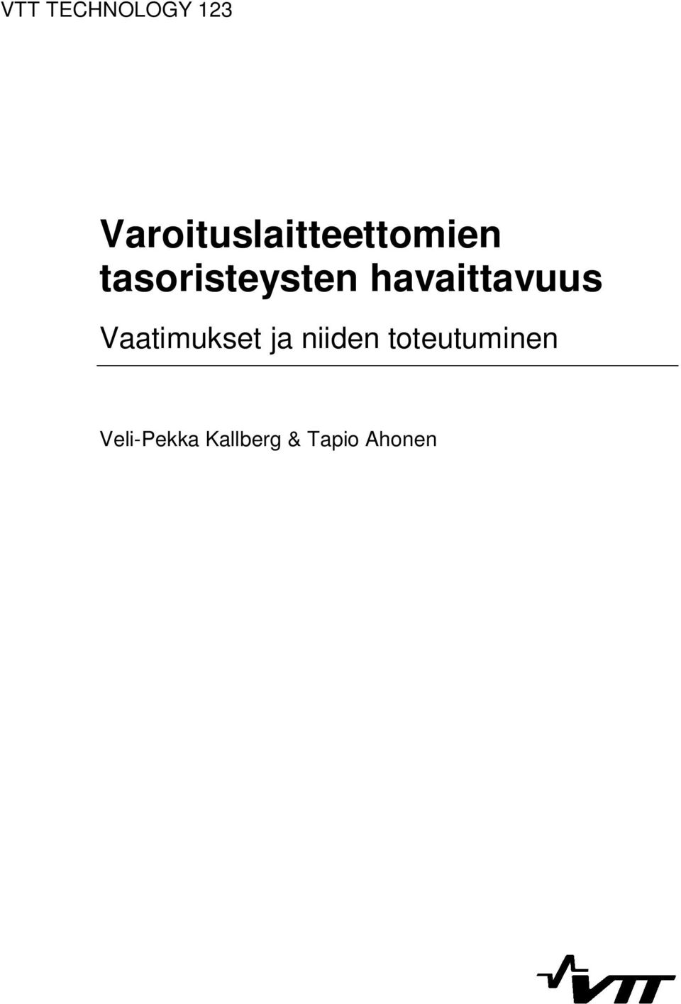 tasoristeysten havaittavuus