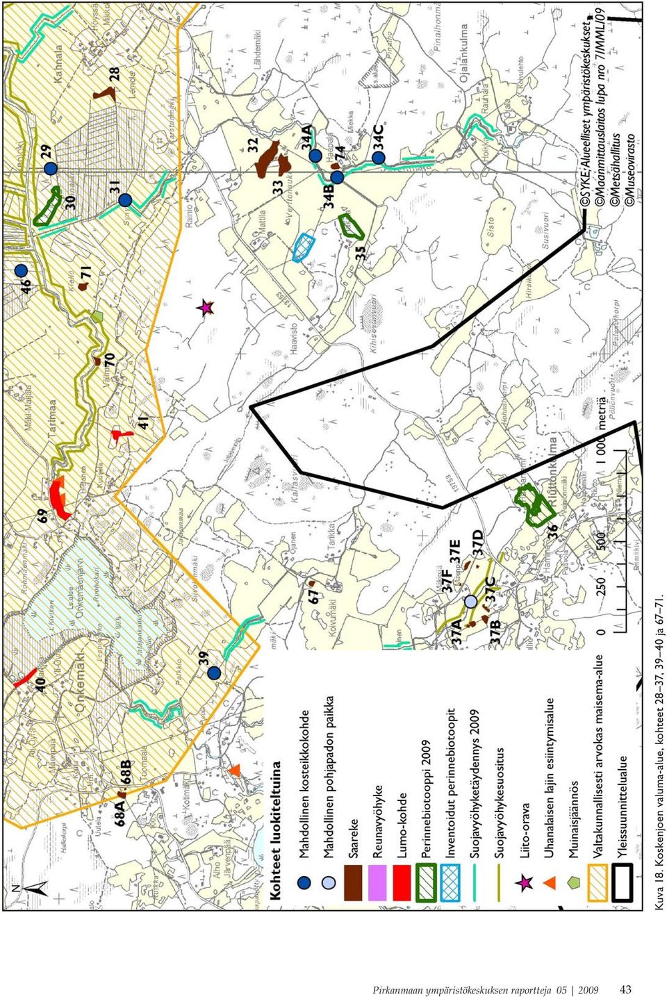 kohteet 28 37, 39 40 ja 67