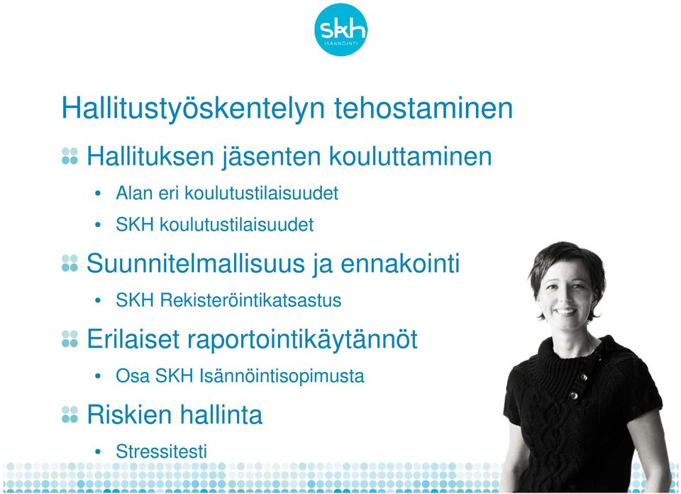 Suunnitelmallisuus ja ennakointi SKH Rekisteröintikatsastus