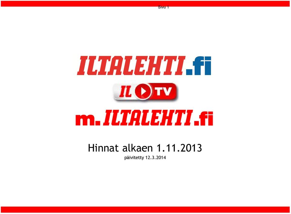 alkaen 1.11.