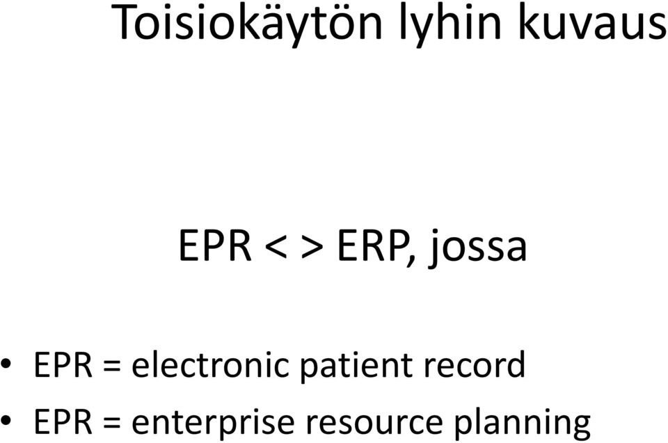 electronic patient record