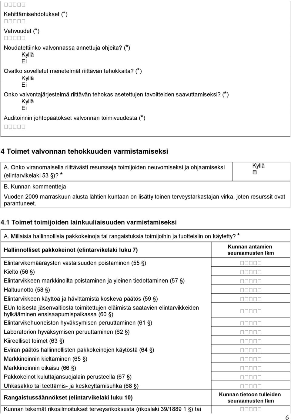 Onko viranomaisella riittävästi resursseja toimijoiden neuvomiseksi ja ohjaamiseksi (elintarvikelaki 53 )? * B.