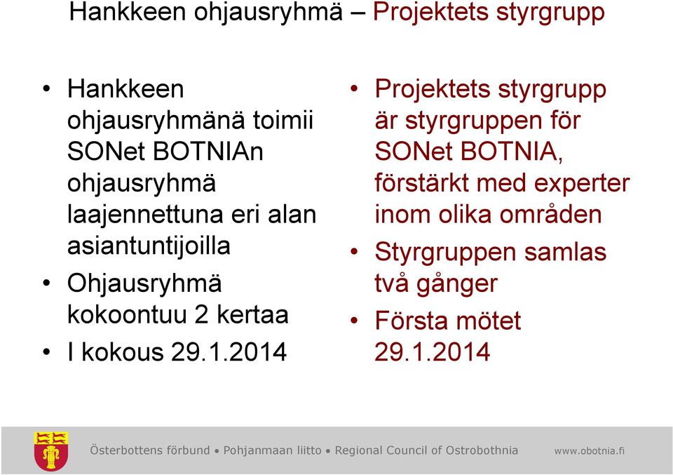 förstärkt med experter laajennettuna eri alan inom olika områden asiantuntijoilla
