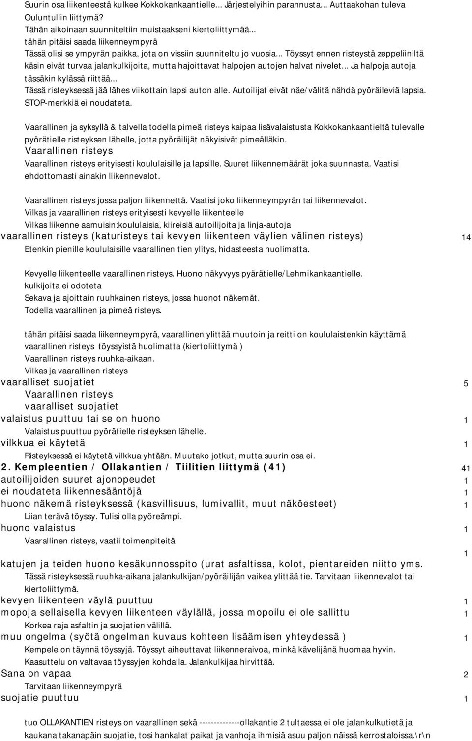 .. Töyssyt ennen risteystä zeppeliiniltä käsin eivät turvaa jalankulkijoita, mutta hajoittavat halpojen autojen halvat nivelet... Ja halpoja autoja tässäkin kylässä riittää.