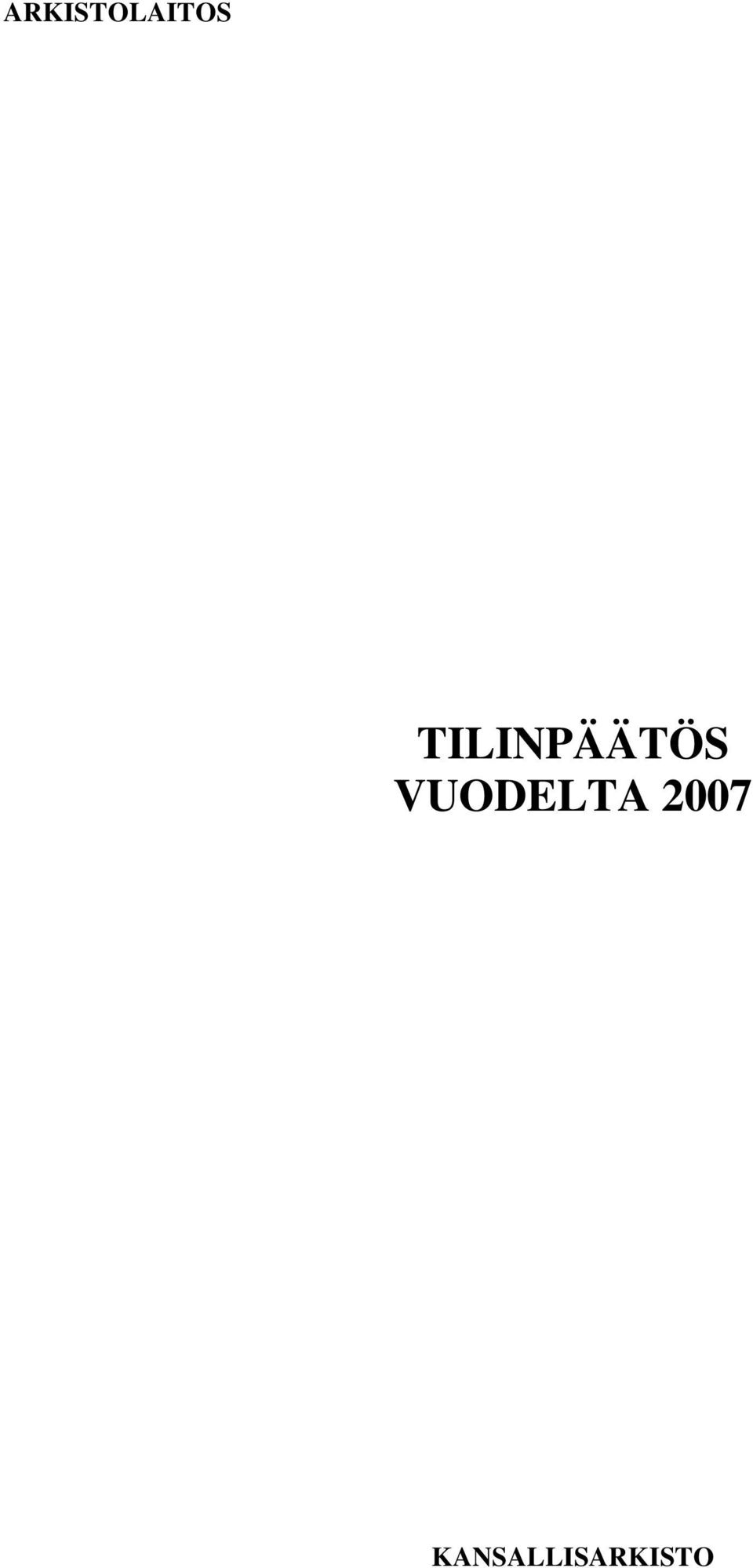 VUODELTA 2007