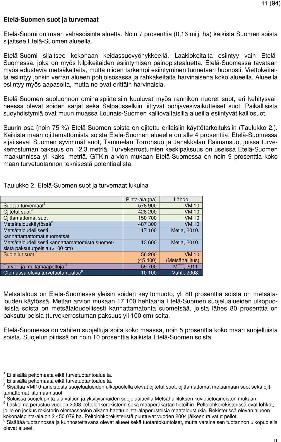 Etelä-Suomessa tavataan myös edustavia metsäkeitaita, mutta niiden tarkempi esiintyminen tunnetaan huonosti.