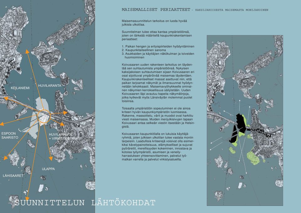 Asukkaiden ja käyttäjien näkökulman ja toiveiden huomioiminen Koivusaaren uuden rakenteen tarkoitus on täydentää sen suhtautumista ympäristöönsä.