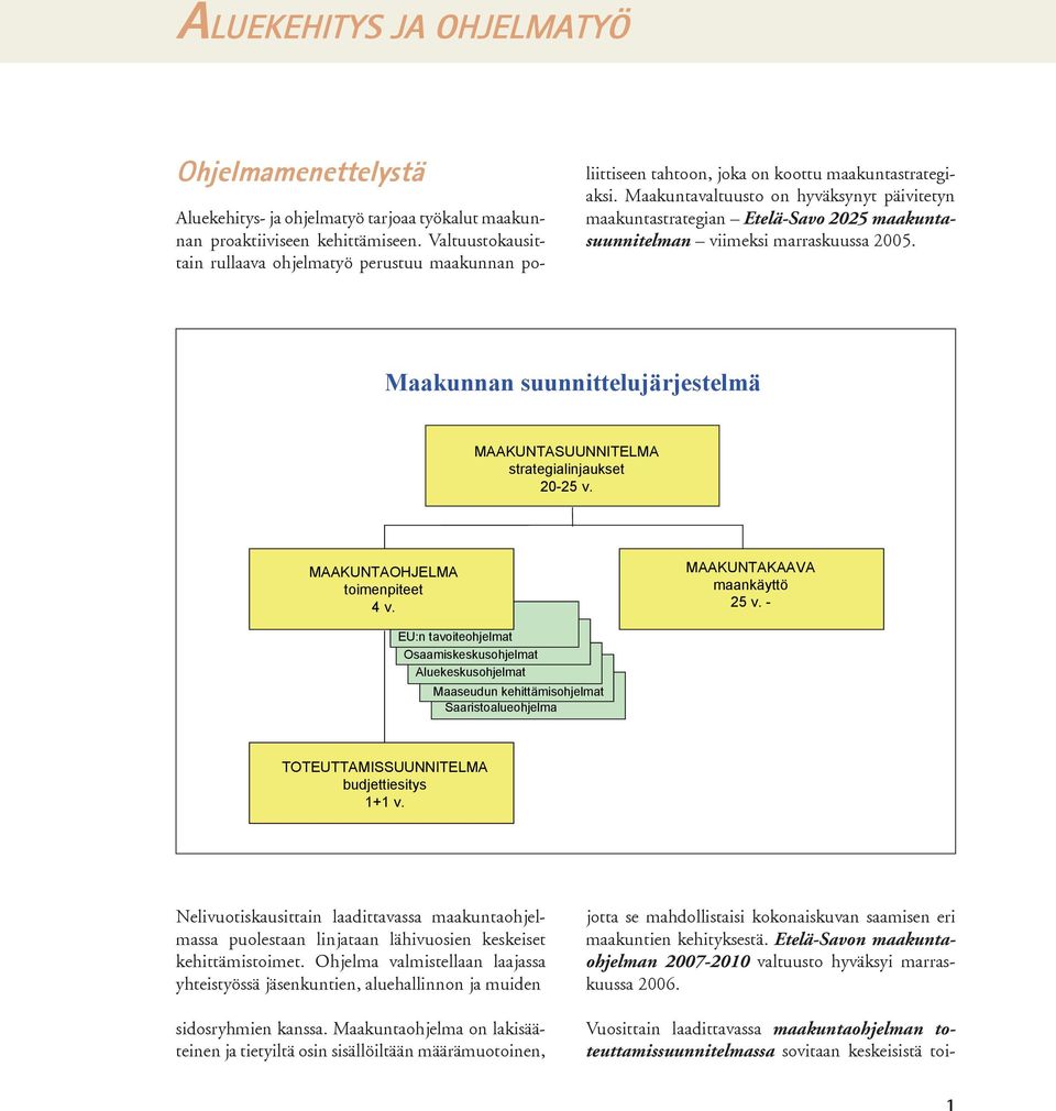 Maakuntavaltuusto on hyväksynyt päivitetyn maakuntastrategian Etelä-Savo 2025 maakuntasuunnitelman viimeksi marraskuussa 2005.