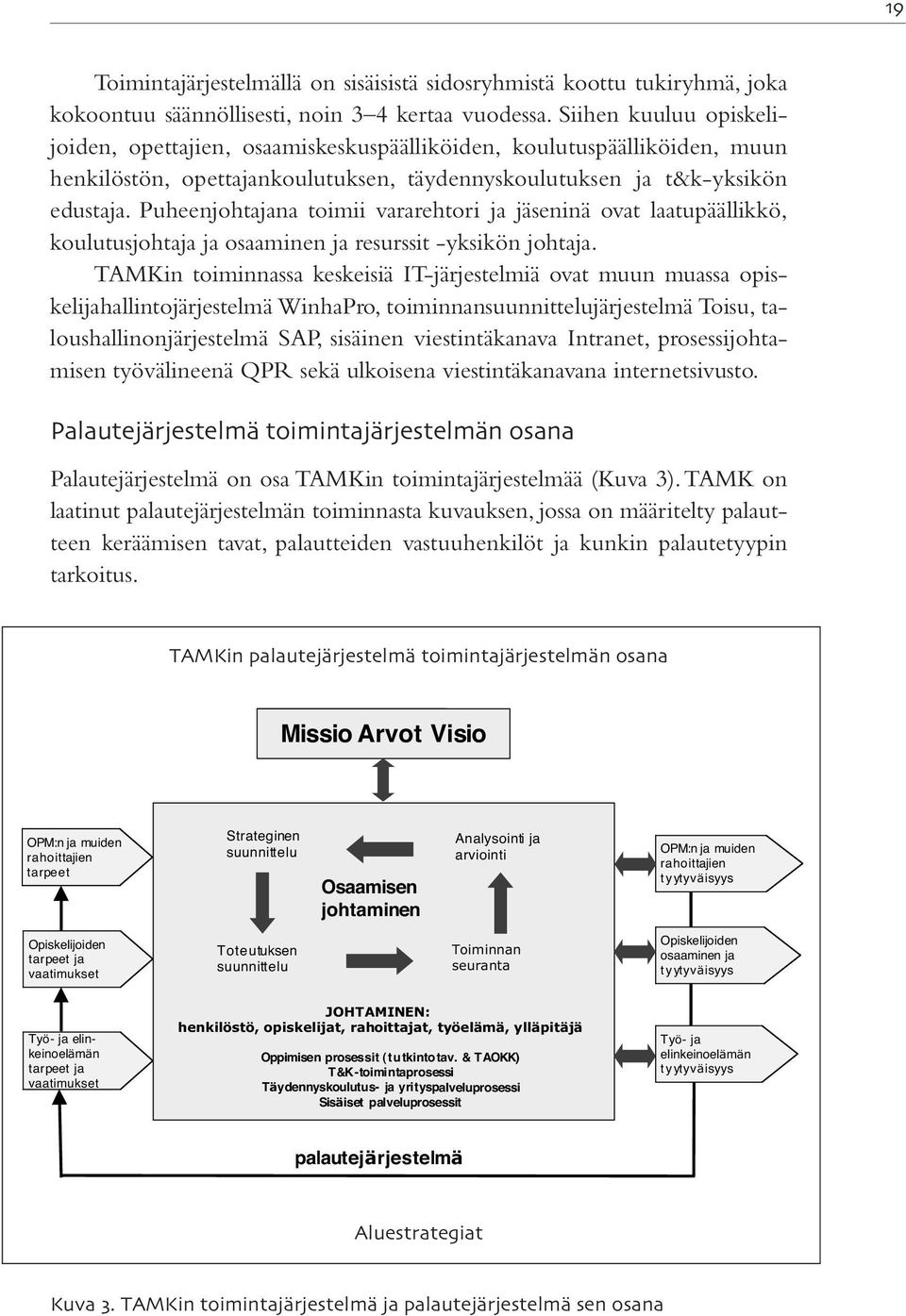 Puheenjohtajana toimii vararehtori ja jäseninä ovat laatupäällikkö, koulutusjohtaja ja osaaminen ja resurssit -yksikön johtaja.