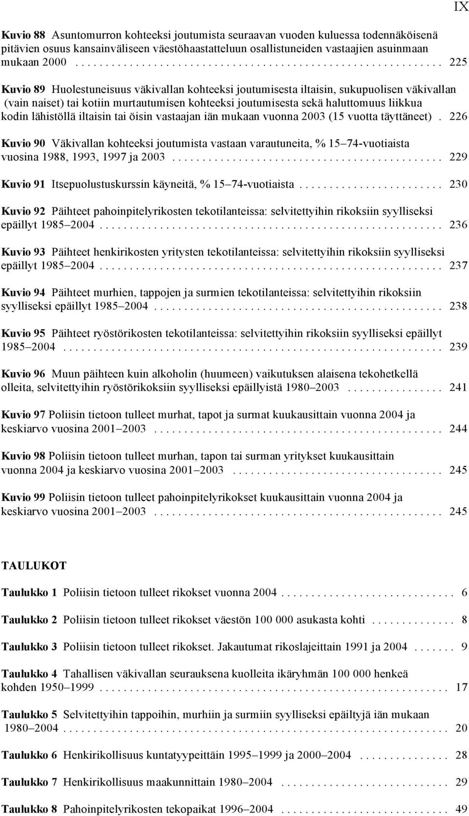 lähistöllä iltaisin tai öisin vastaajan iän mukaan vuonna 2003 (15 vuotta täyttäneet).