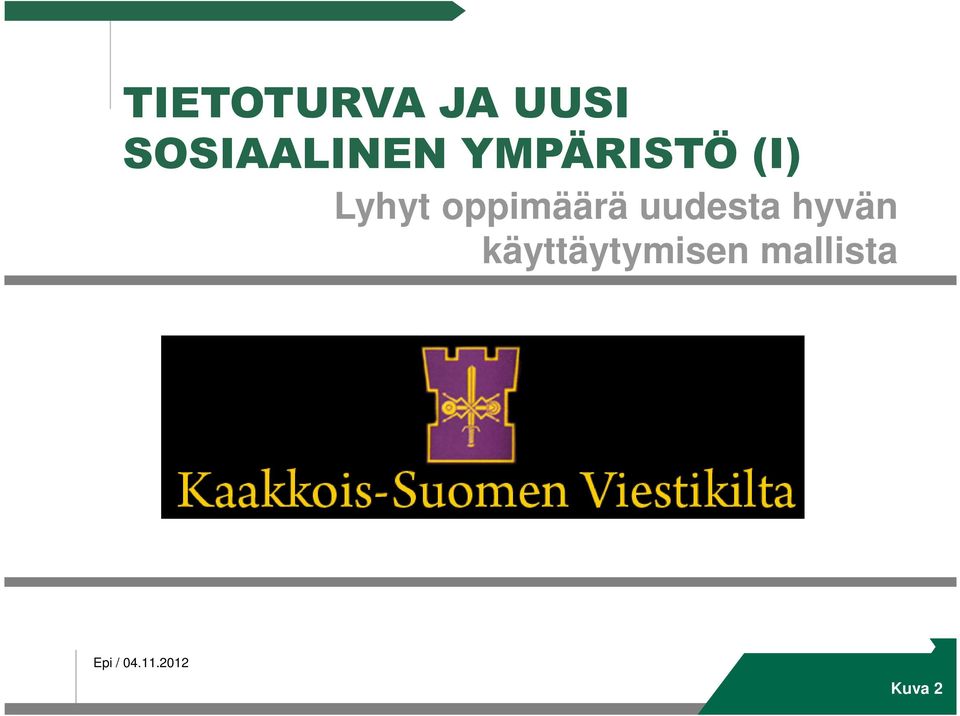 Lyhyt oppimäärä uudesta