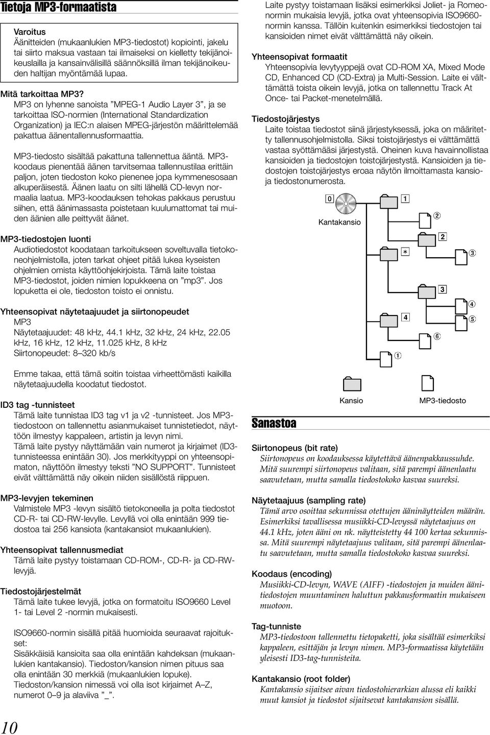 MP3 on lyhenne sanoista MPEG-1 Audio Layer 3, ja se tarkoittaa ISO-normien (International Standardization Organization) ja IEC:n alaisen MPEG-järjestön määrittelemää pakattua äänentallennusformaattia.