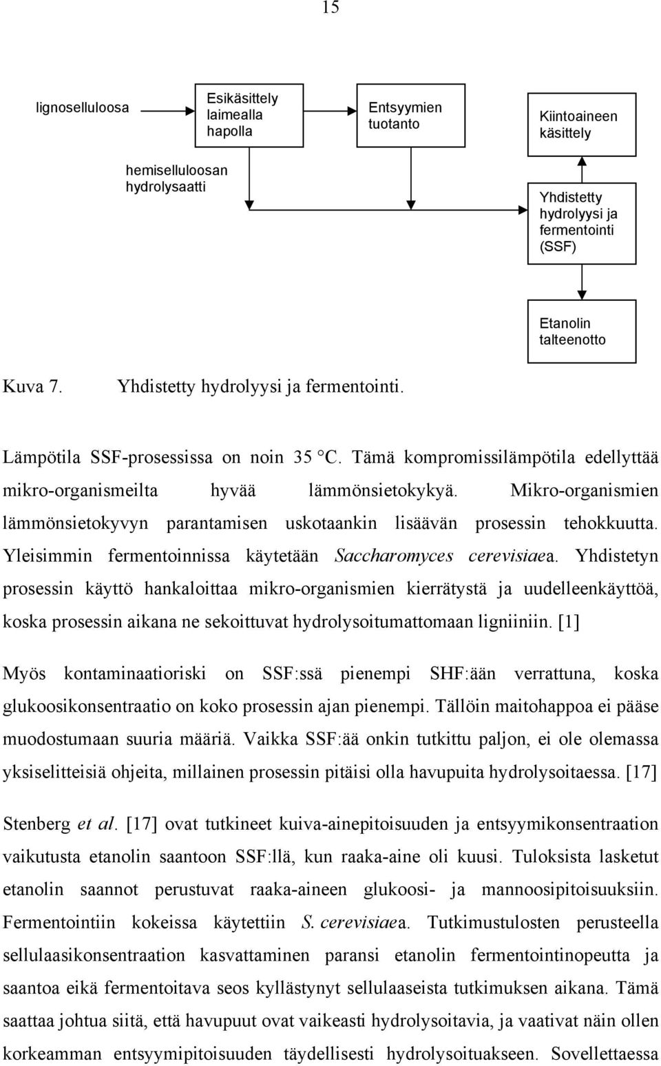 Mikro-organismien lämmönsietokyvyn parantamisen uskotaankin lisäävän prosessin tehokkuutta. Yleisimmin fermentoinnissa käytetään Saccharomyces cerevisiaea.