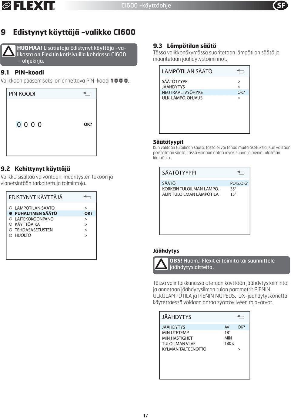 1 PIN-koodi PIN-KOODI PIN CODE Valikkoon pääsemiseksi on annettava PIN-koodi 1 0 0 0.