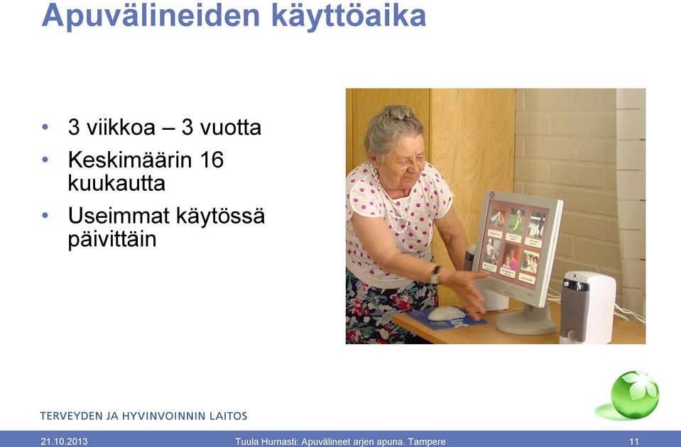 Useimmat käytössä päivittäin 21.10.