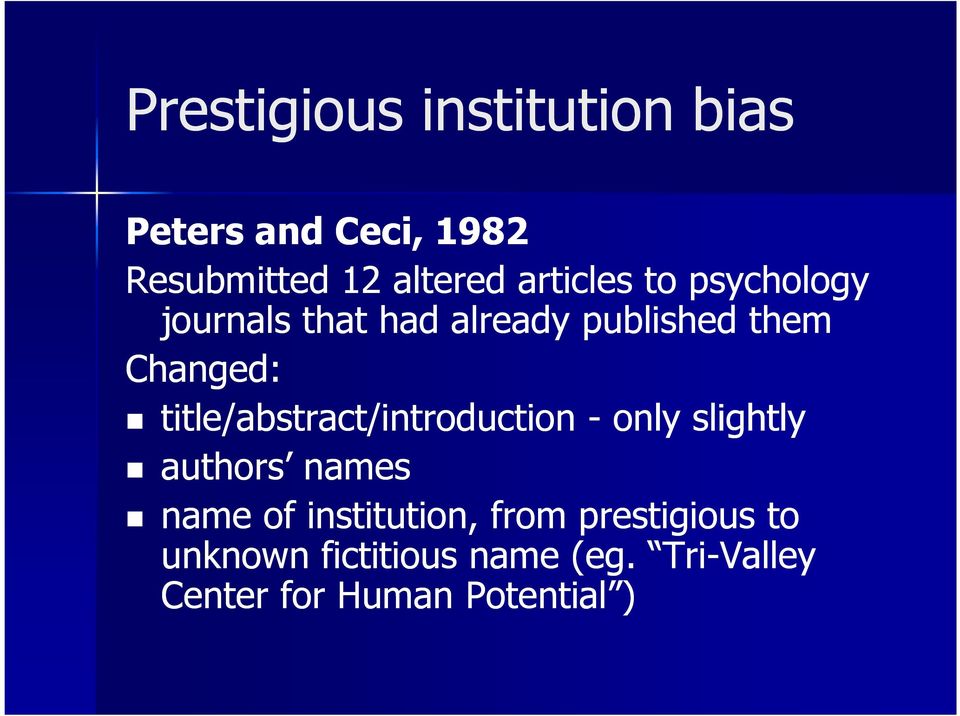 title/abstract/introduction - only slightly authors names name of institution,