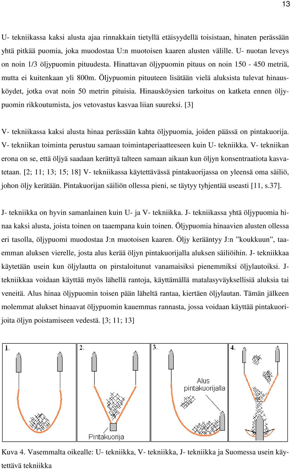 Öljypuomin pituuteen lisätään vielä aluksista tulevat hinausköydet, jotka ovat noin 50 metrin pituisia.