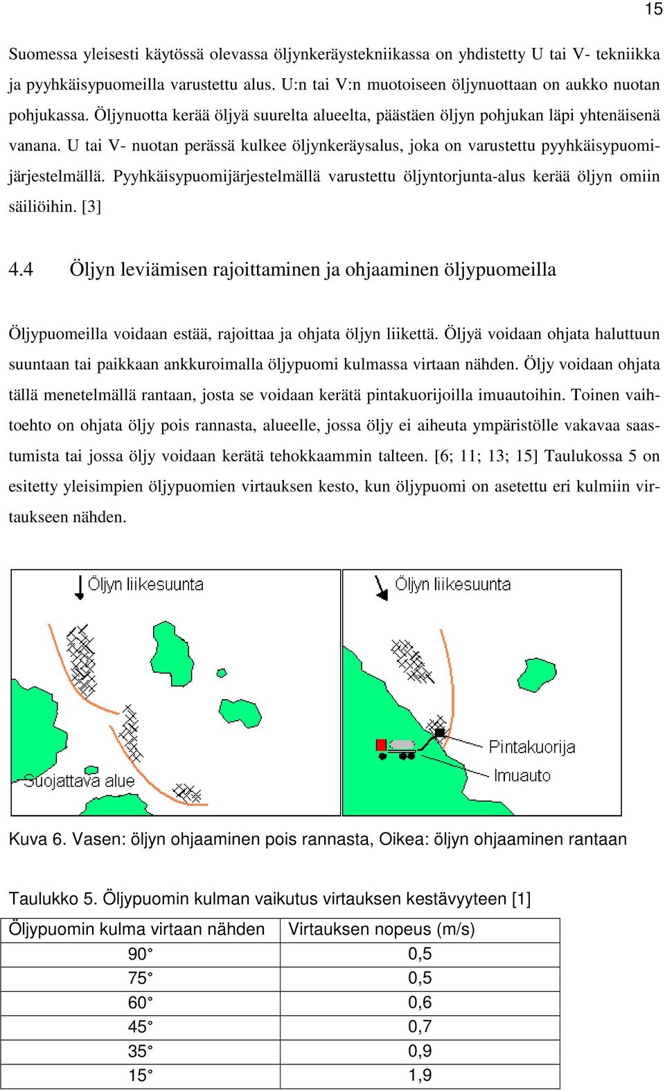 Pyyhkäisypuomijärjestelmällä varustettu öljyntorjunta-alus kerää öljyn omiin säiliöihin. [3] 4.