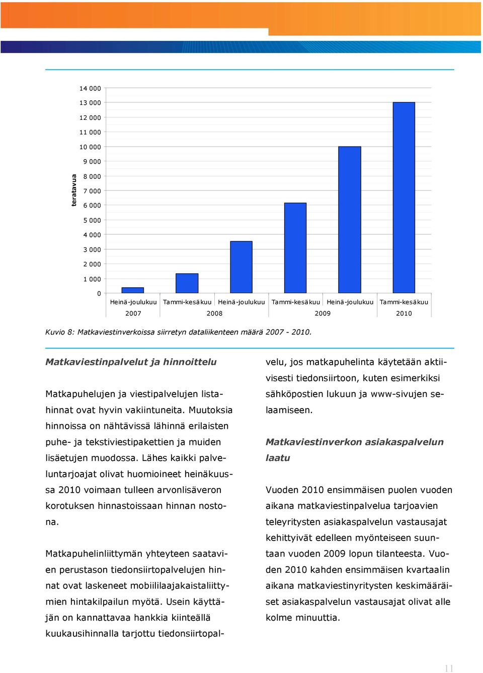 Muutoksia hinnoissa on nähtävissä lähinnä erilaisten puhe- ja tekstiviestipakettien ja muiden lisäetujen muodossa.
