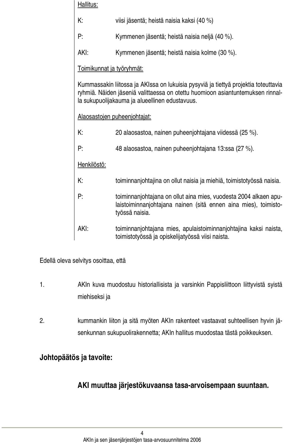 Näiden jäseniä valittaessa on otettu huomioon asiantuntemuksen rinnalla sukupuolijakauma ja alueellinen edustavuus.