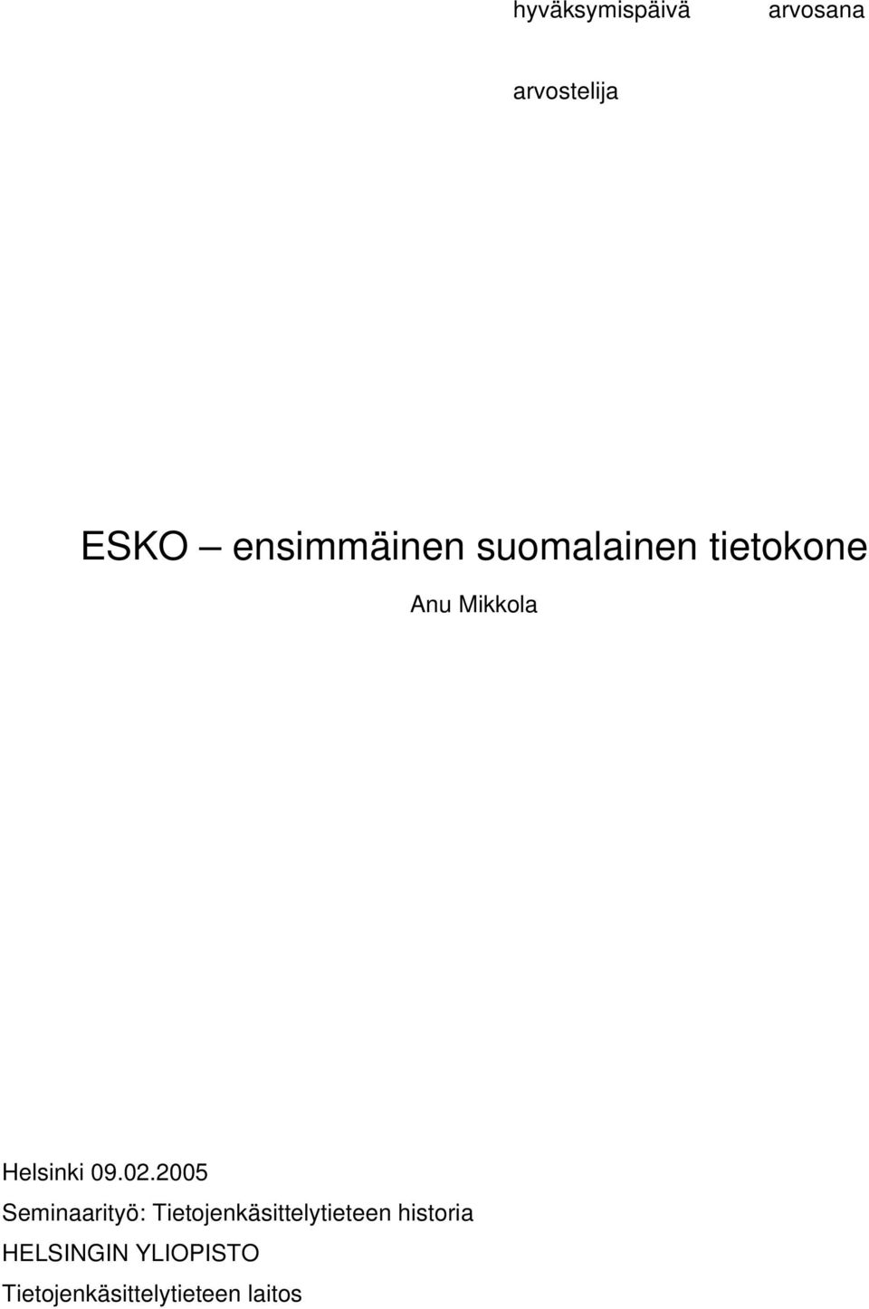 Helsinki 09.02.