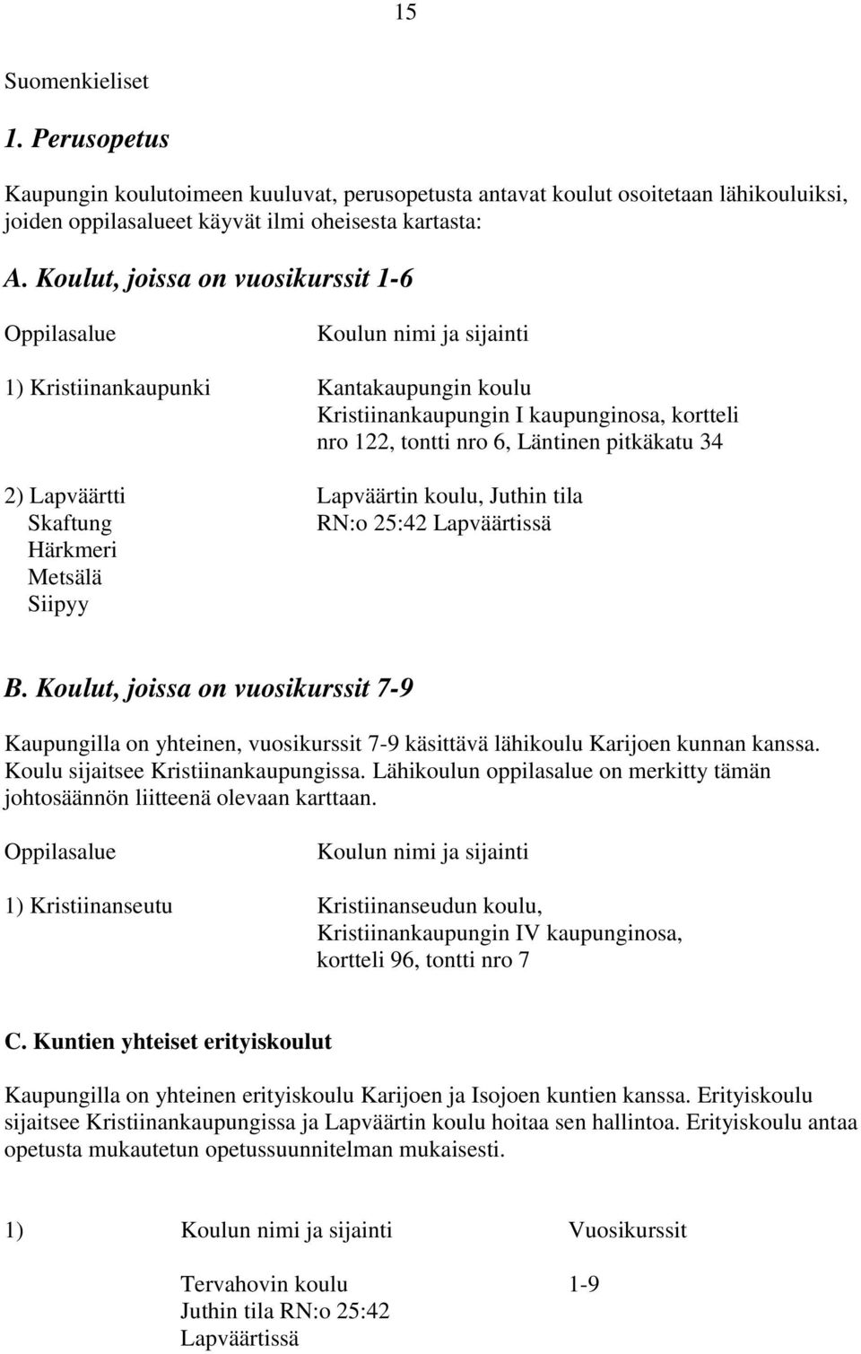 pitkäkatu 34 2) Lapväärtti Lapväärtin koulu, Juthin tila Skaftung RN:o 25:42 Lapväärtissä Härkmeri Metsälä Siipyy B.