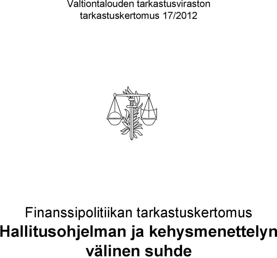 Finanssipolitiikan tarkastuskertomus