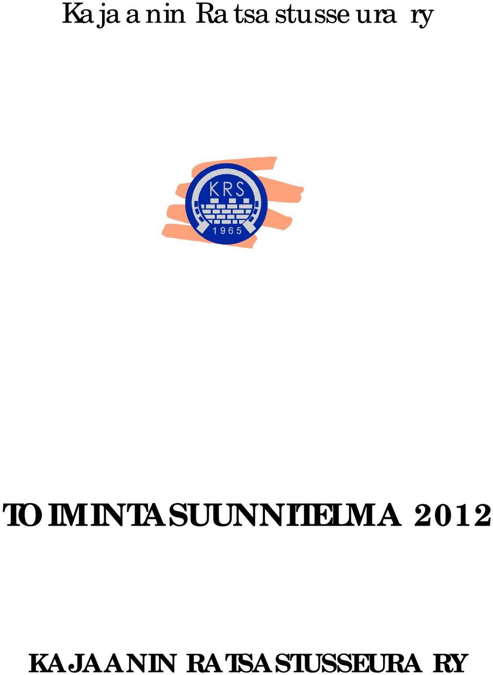 TOIMINTASUUNNITELMA