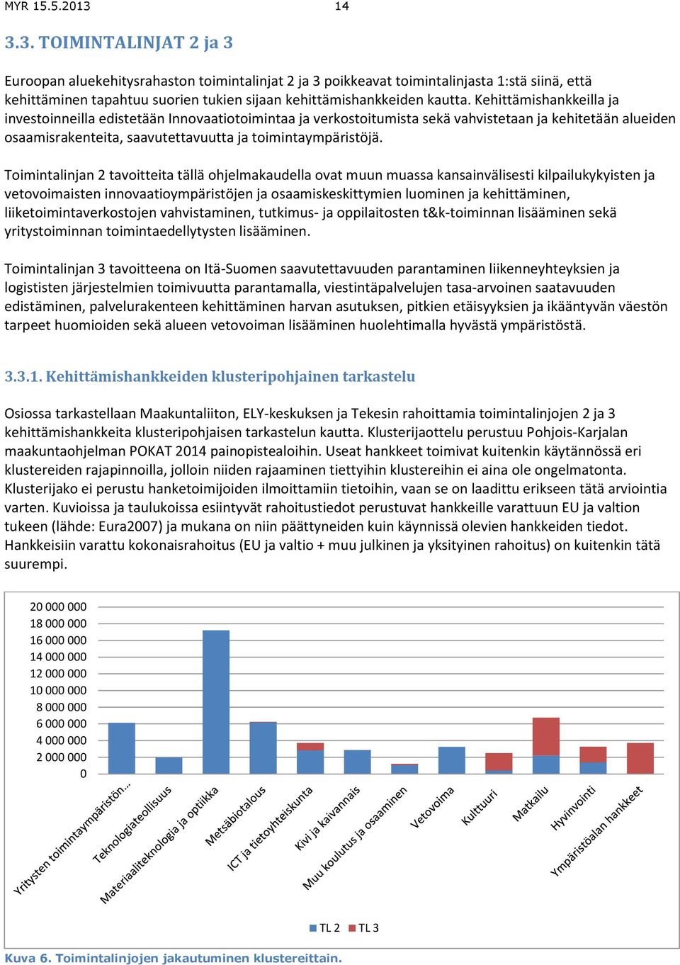 Kehittämishankkeilla ja investoinneilla edistetään Innovaatiotoimintaa ja verkostoitumista sekä vahvistetaan ja kehitetään alueiden osaamisrakenteita, saavutettavuutta ja toimintaympäristöjä.