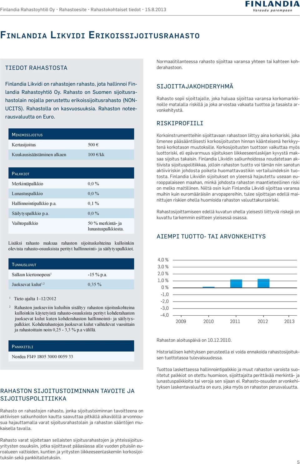 Finlandia Likvidi on rahastojen rahasto, jota hallinnoi Finlandia Rahastoyhtiö Oy. Rahasto on Suomen sijoitusrahastolain nojalla perustettu erikoissijoitusrahasto (NON- UCITS).