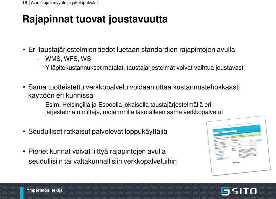 kustannustehokkaasti käyttöön eri kunnissa - Esim.