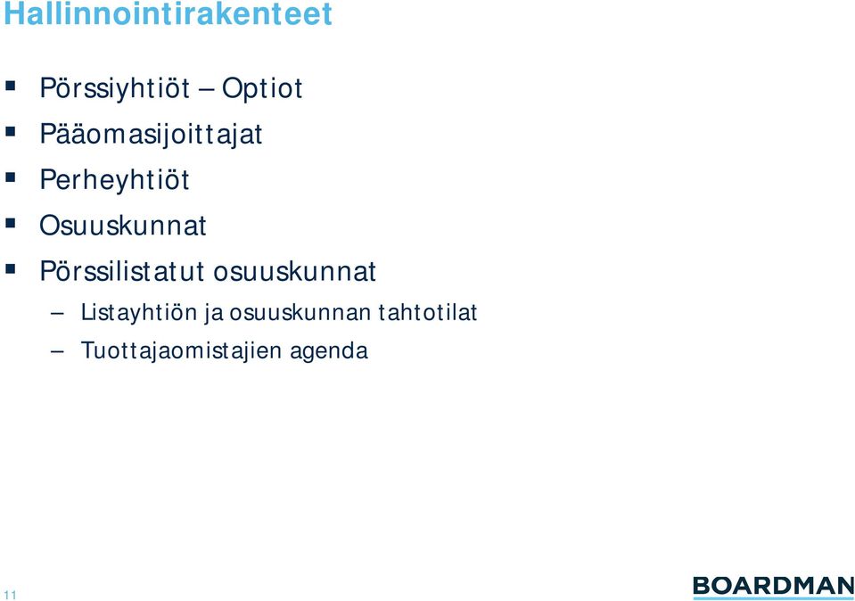 Pörssilistatut osuuskunnat Listayhtiön ja