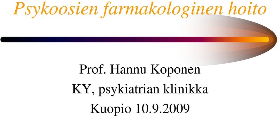 Prof. Hannu Koponen KY,