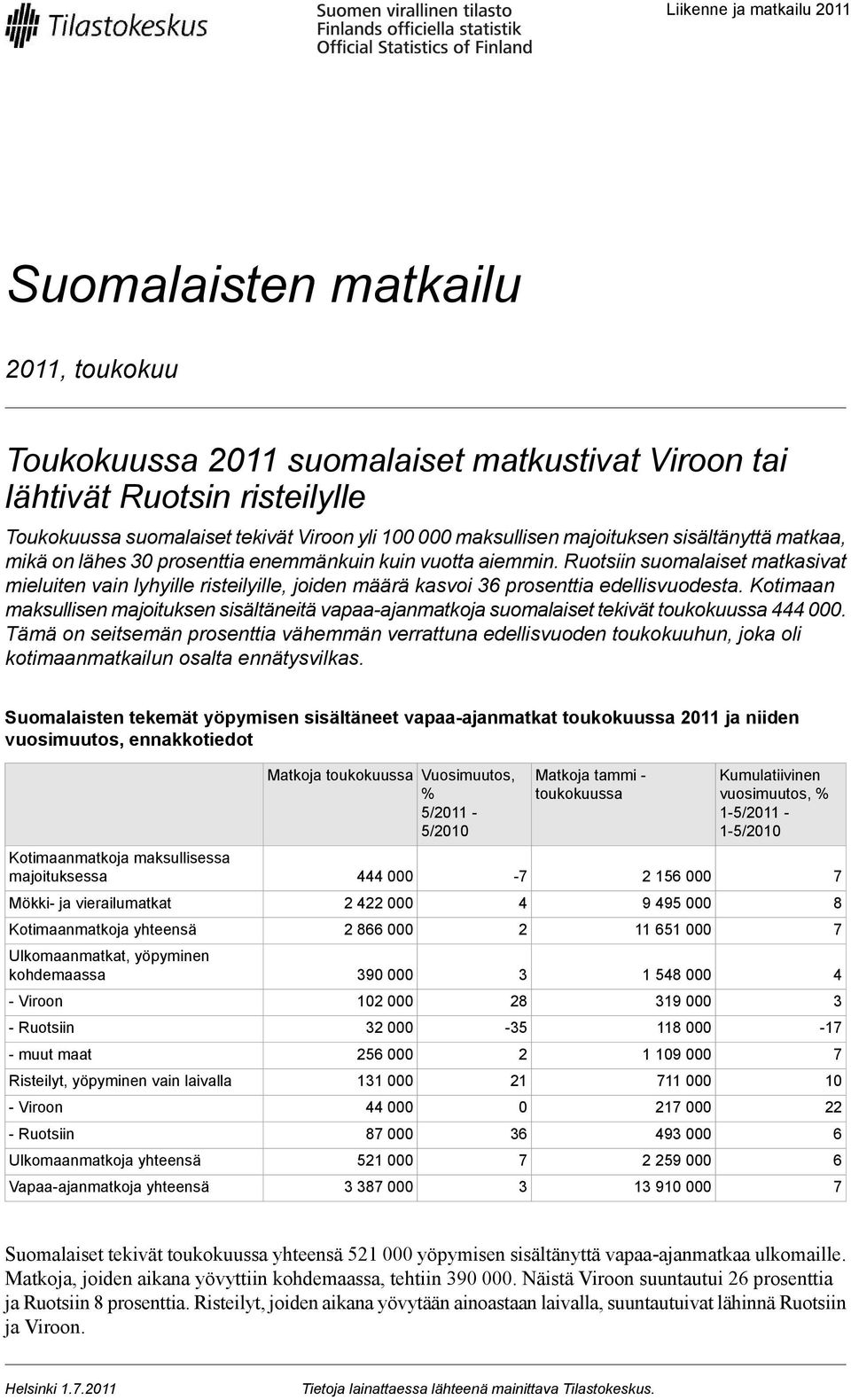 Ruotsiin suomalaiset matkasivat mieluiten vain lyhyille risteilyille, joiden määrä kasvoi 36 prosenttia edellisvuodesta.