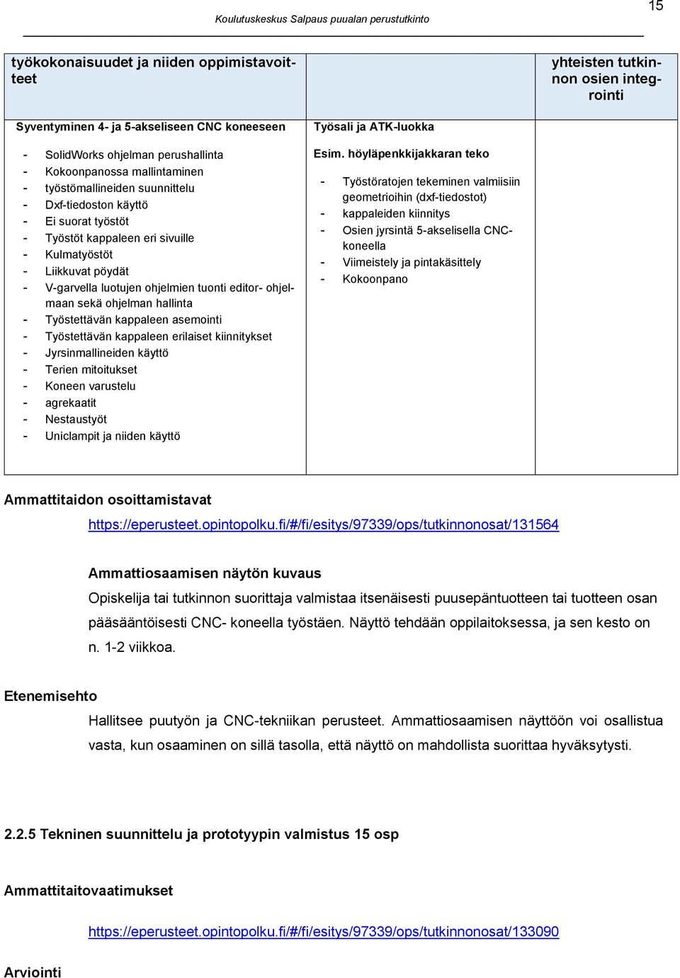 sekä ohjelman hallinta - Työstettävän kappaleen asemointi - Työstettävän kappaleen erilaiset kiinnitykset - Jyrsinmallineiden käyttö - Terien mitoitukset - Koneen varustelu - agrekaatit - Nestaustyöt