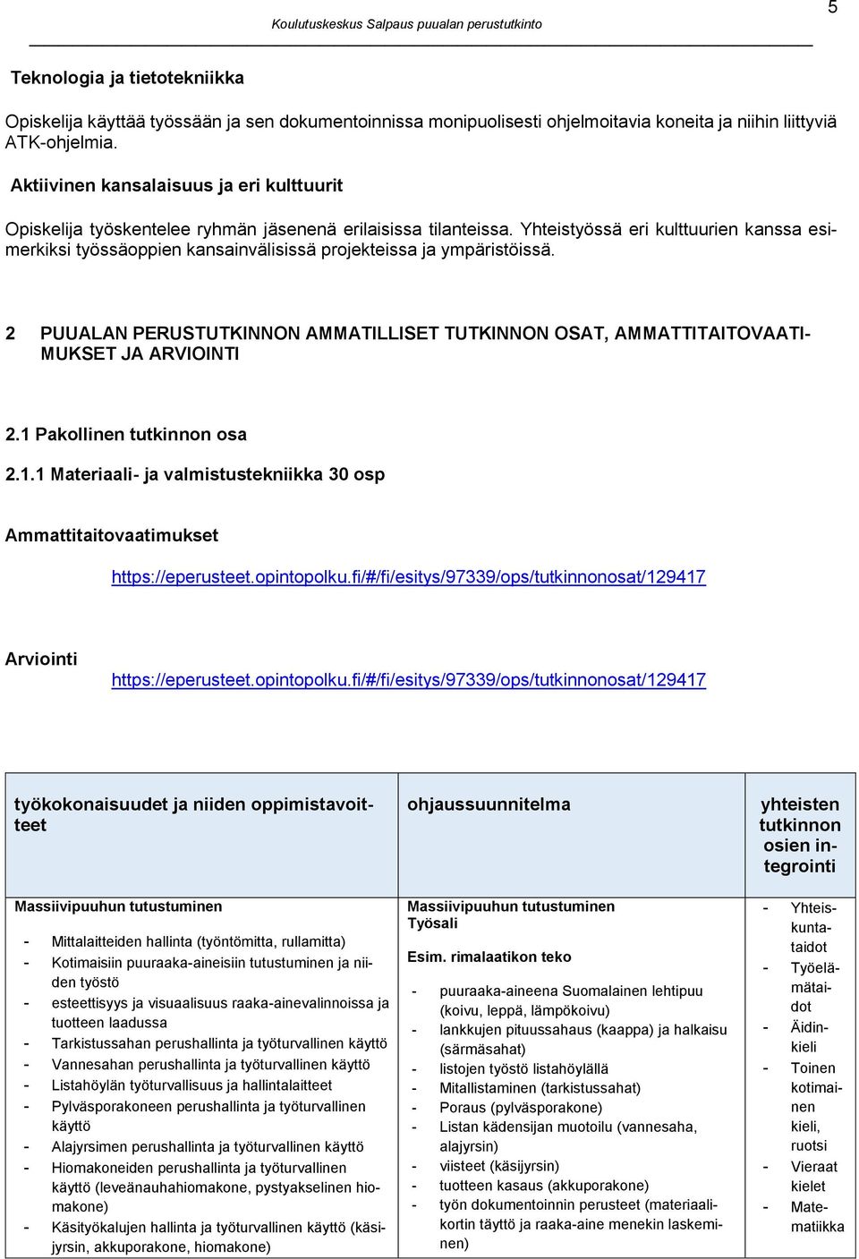 Yhteistyössä eri kulttuurien kanssa esimerkiksi työssäoppien kansainvälisissä projekteissa ja ympäristöissä.