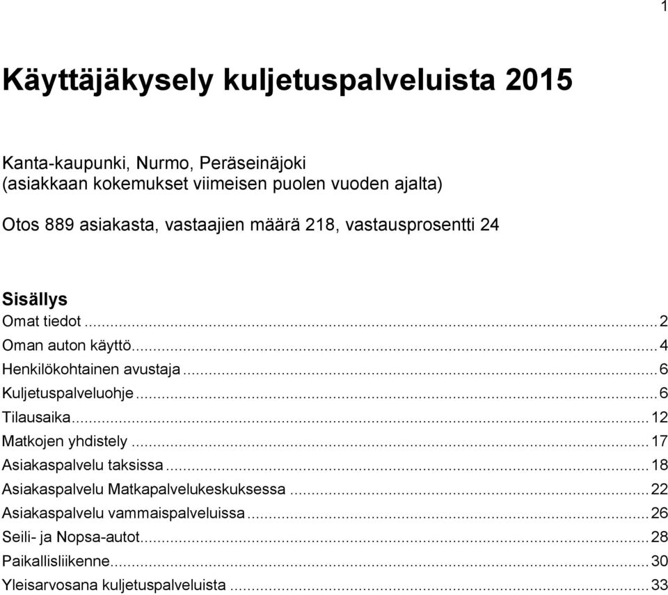 .. 6 Kuljetuspalveluohje... 6 Tilausaika... 12 Matkojen yhdistely... 17 Asiakaspalvelu taksissa.