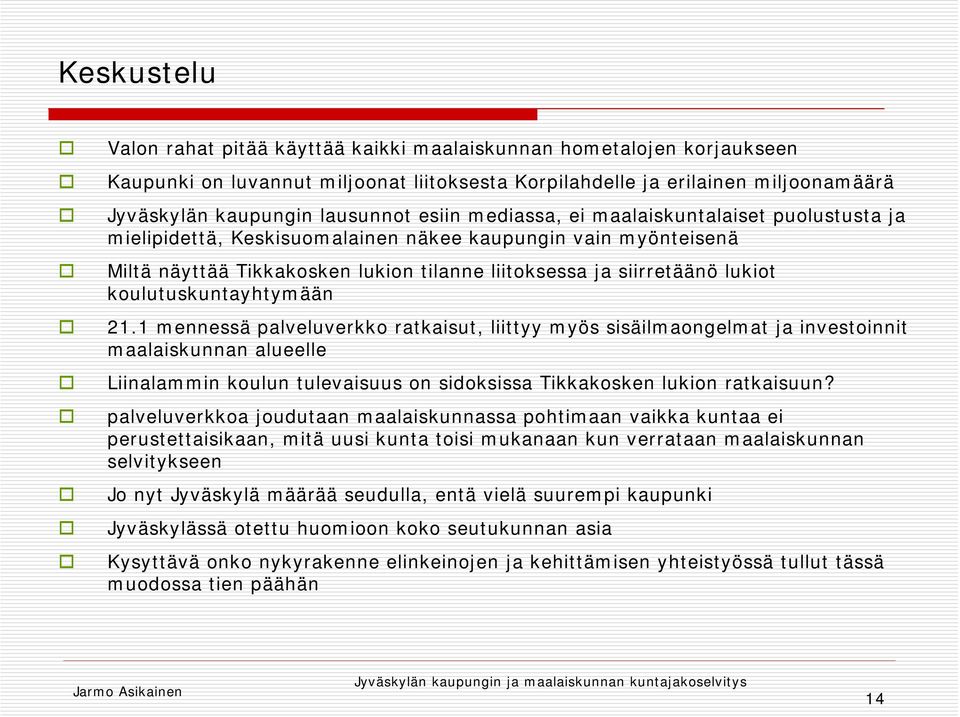 koulutuskuntayhtymään 21.