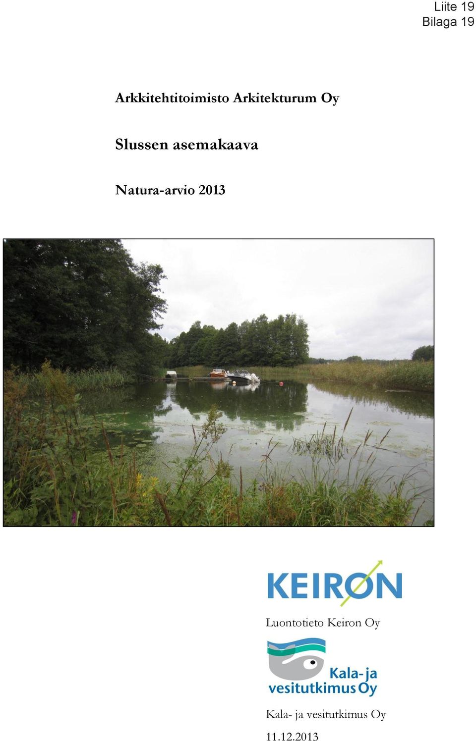 Slussen asemakaava Natura-arvio 2013