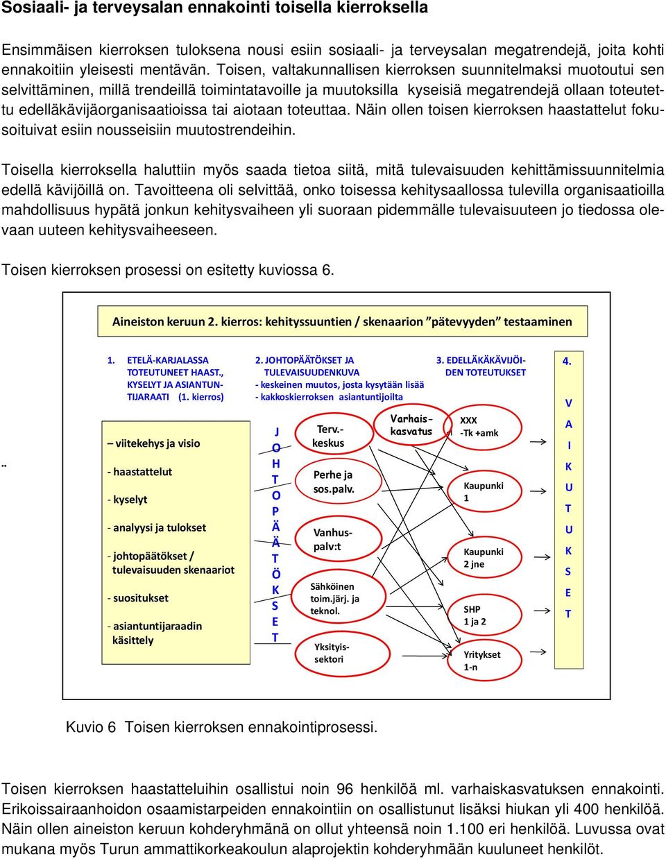 tai aiotaan toteuttaa. Näin ollen toisen kierroksen haastattelut fokusoituivat esiin nousseisiin muutostrendeihin.