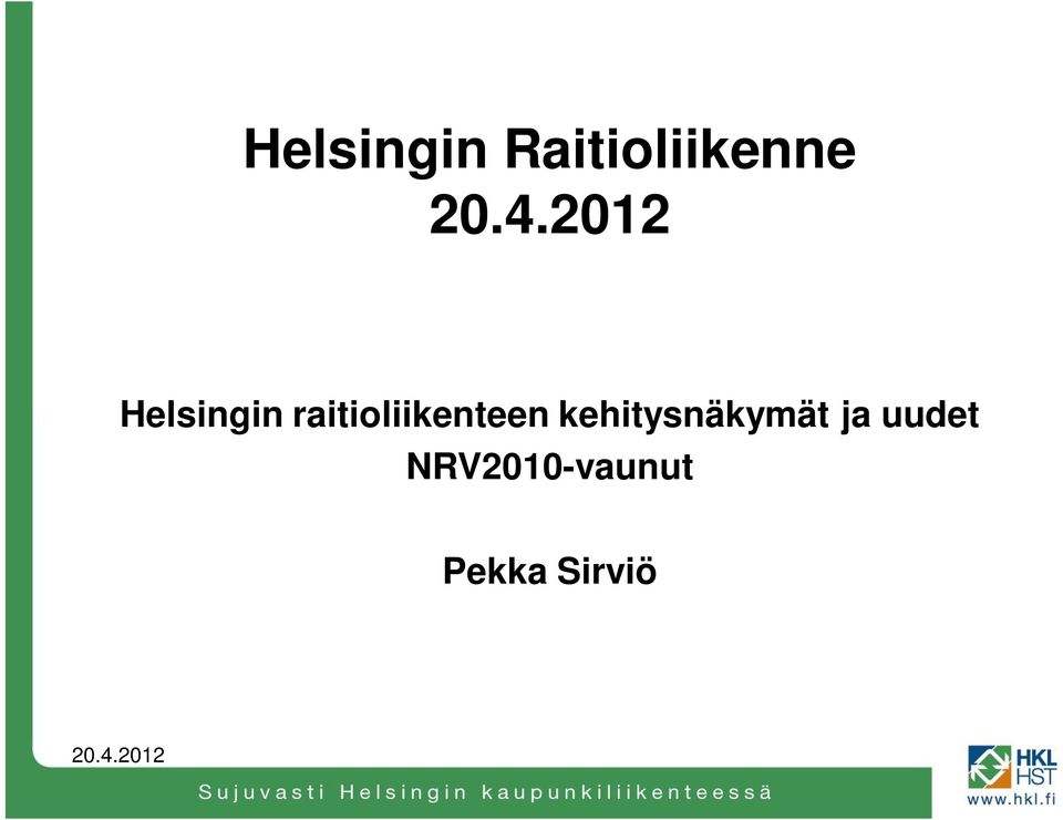 raitioliikenteen