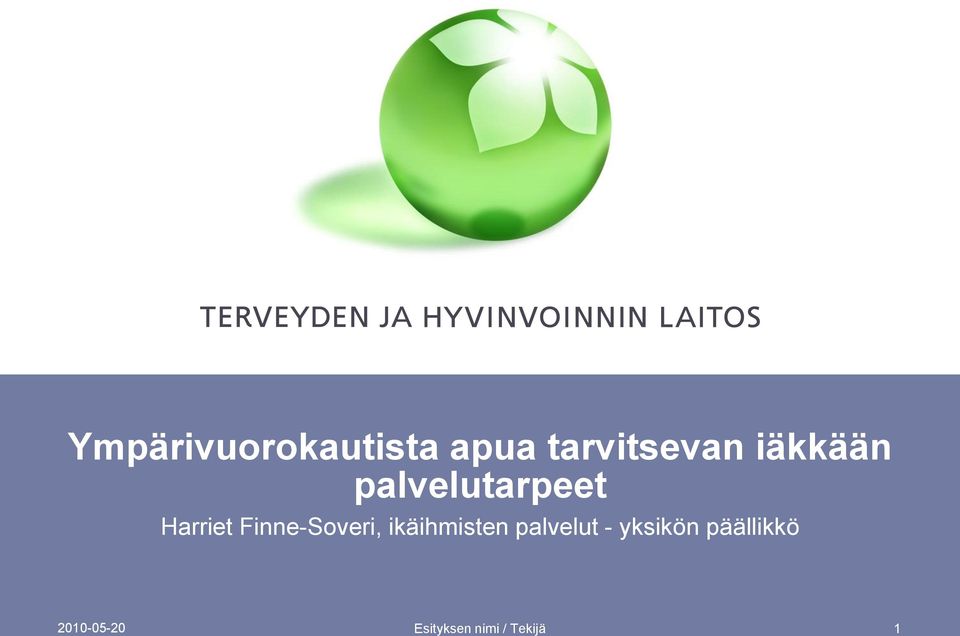 Finne-Soveri, ikäihmisten palvelut -